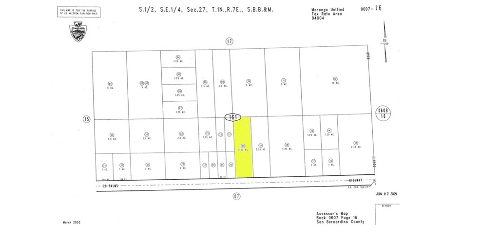 Photo 1 of 1 of 0 29 Palms Highway land