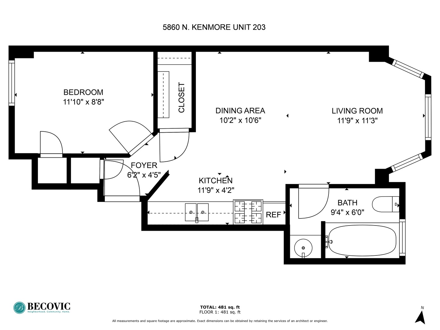 Photo 11 of 16 of 5860 N Kenmore Avenue 203 condo