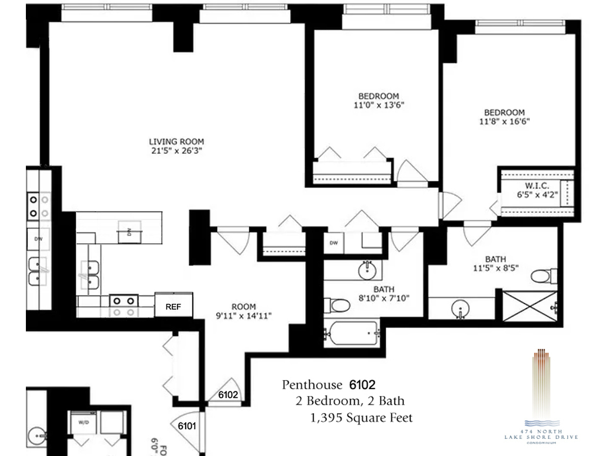 Photo 2 of 25 of 474 N Lake Shore Drive 6102 condo